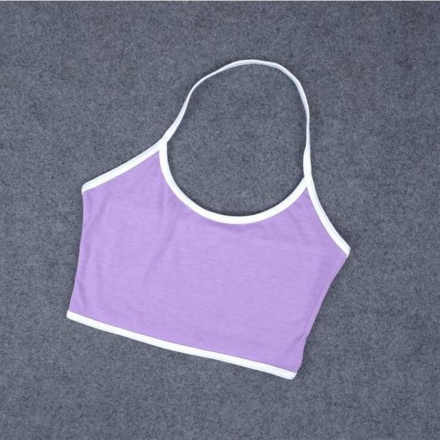 Halter Bralette Crop Top - Soft & Stretchy Summer Fit