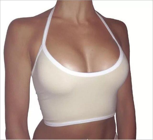 Halter Bralette Crop Top - Soft & Stretchy Summer Fit