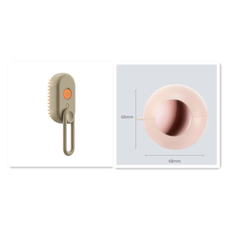 Electric Steam Brush for Cats and Dog-3in 1 Grooming and Massage Tool