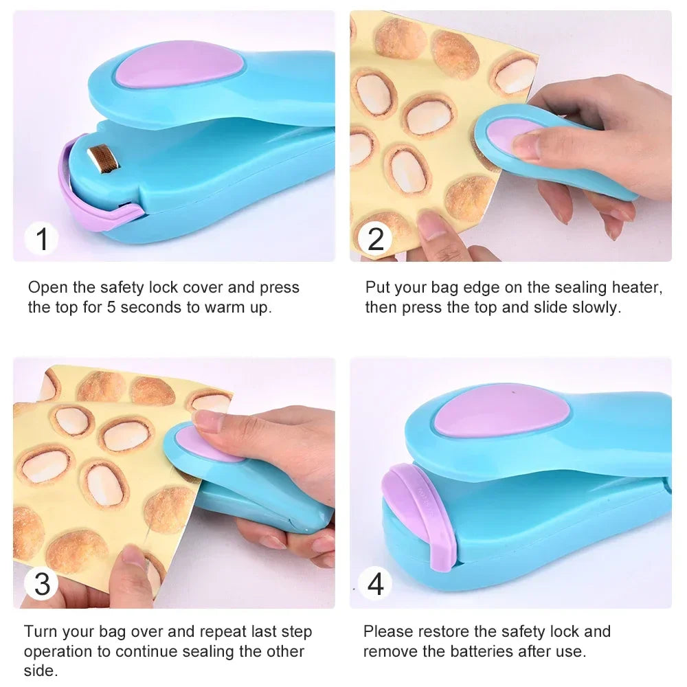 Mini Bag Sealer - Keep Your Snacks Fresh Any Time!
