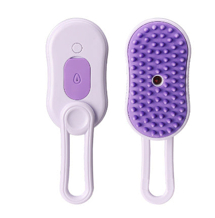 Electric Steam Brush for Cats and Dog-3in 1 Grooming and Massage Tool