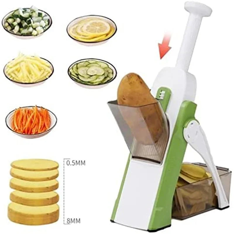 5-in-1 SliceMaster Pro-Chop Grate &Slice in Seconds