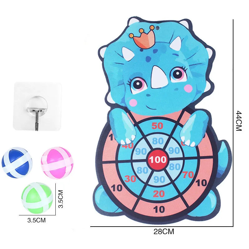 Kids Dart Board Game - Safe & Educational Toy for Ages 3-12 - Indoor /Outdoor Sticky Ball Target