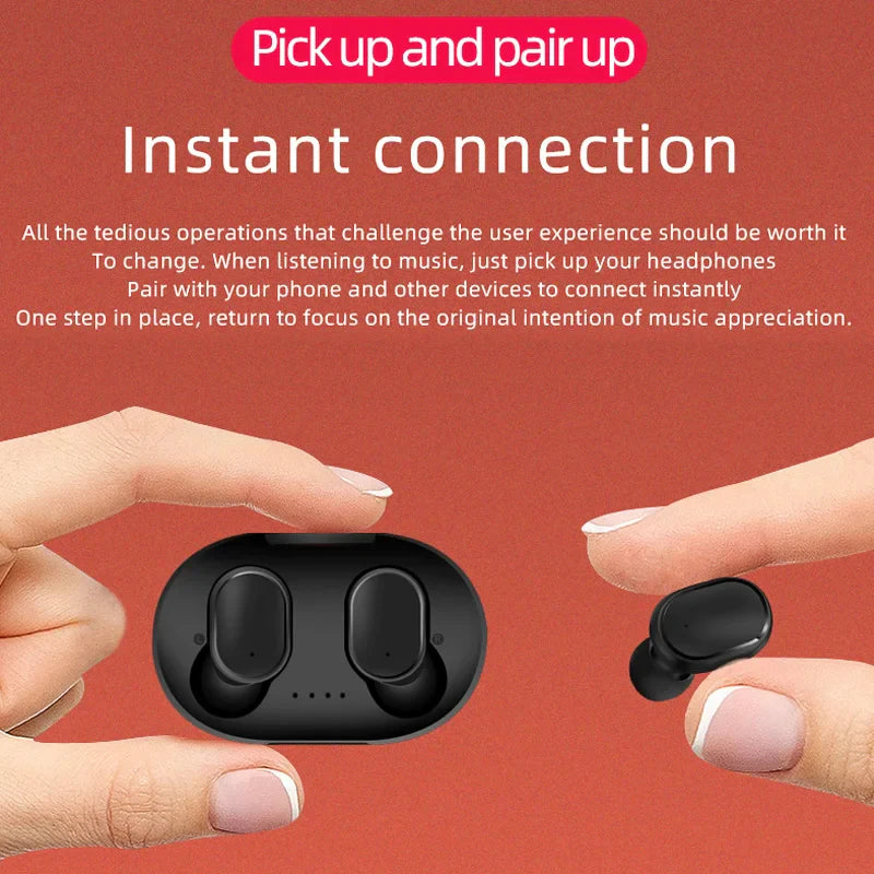 A6Lite TWS Bluetooth Earbuds -Wireless Headphones for Android & iphone - Compact Lightweight  & Hi-Fi Stereo