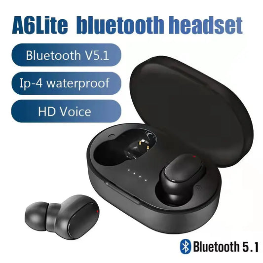 A6Lite TWS Bluetooth Earbuds -Wireless Headphones for Android & iphone - Compact Lightweight  & Hi-Fi Stereo