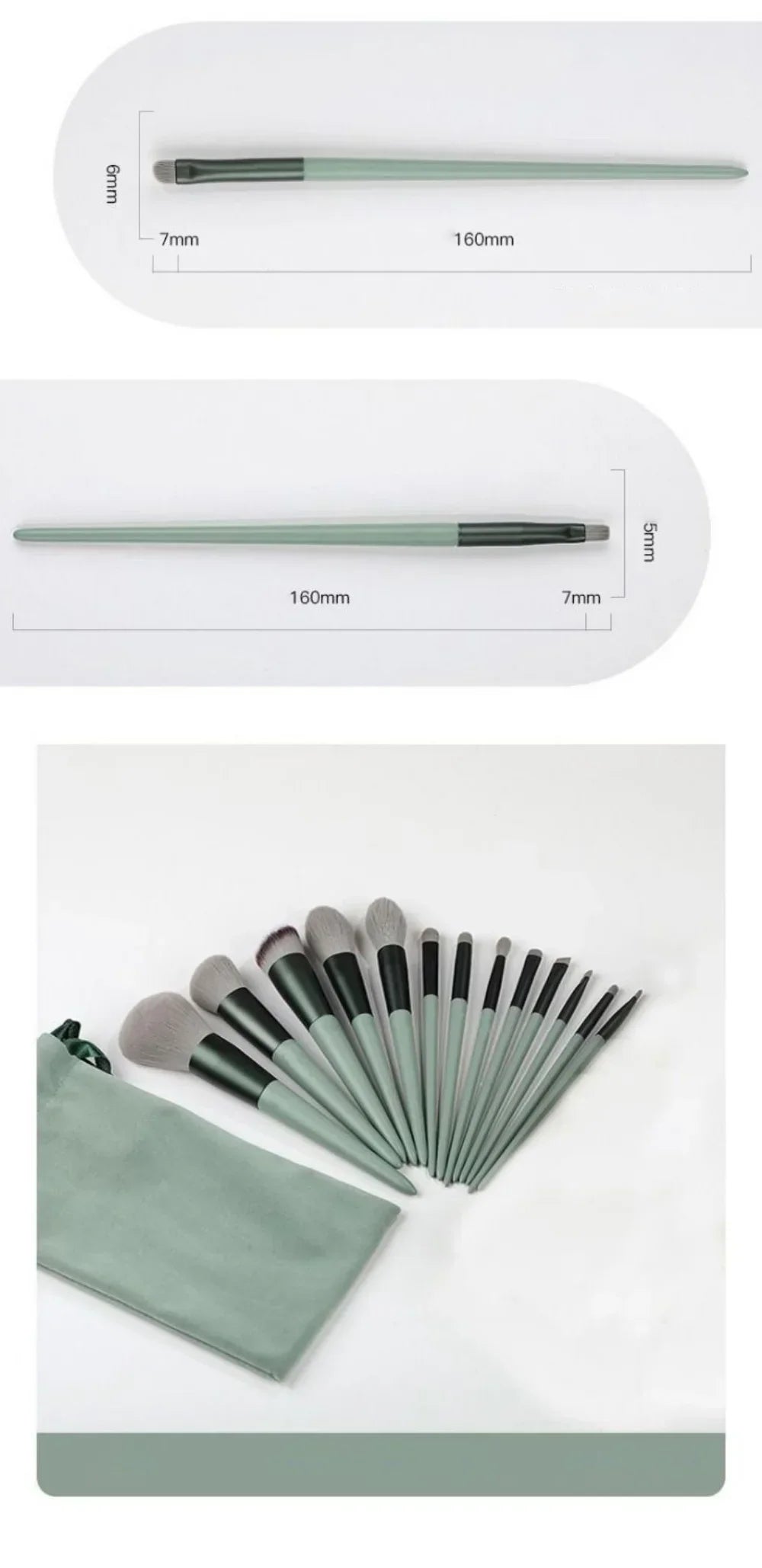 Soft 13 Piece Makeup Brush Set