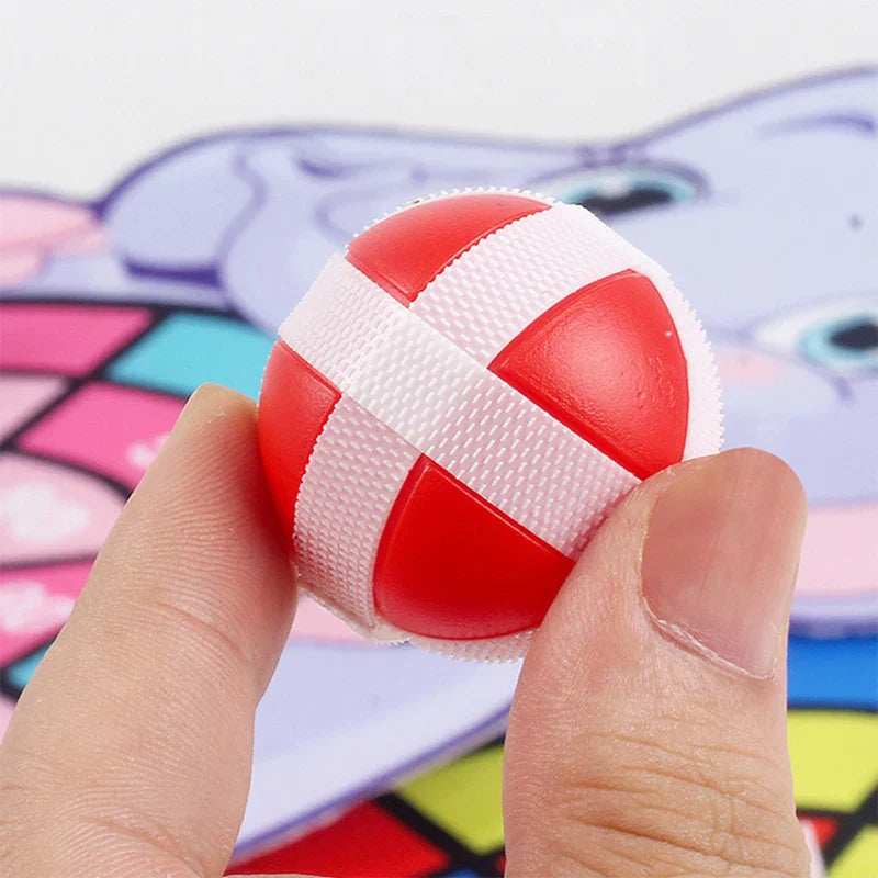 Kids Dart Board Game - Safe & Educational Toy for Ages 3-12 - Indoor /Outdoor Sticky Ball Target