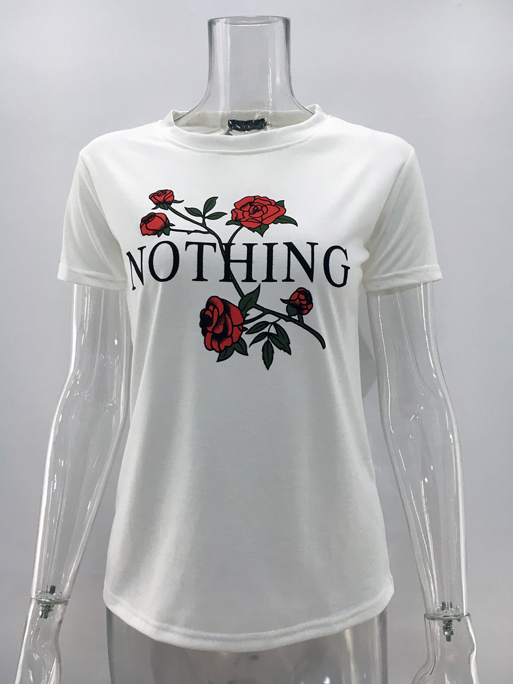 Nothing Statement Tee - Floral Casual Look