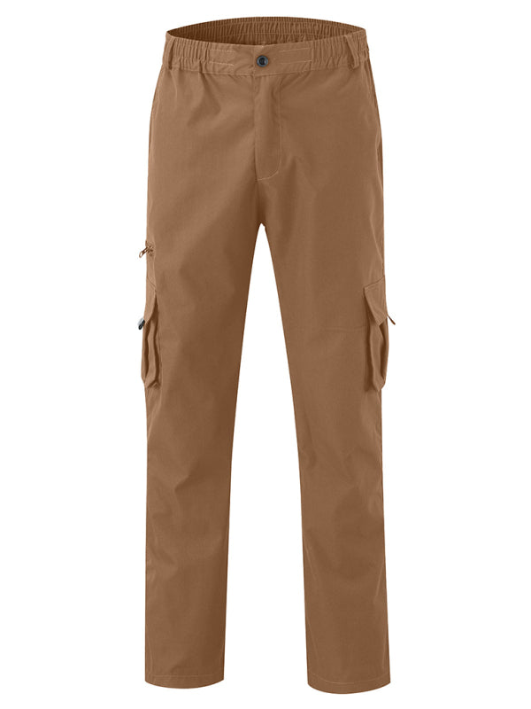 Pantaloni cargo drepți, lejeri, cu buzunare multiple, casual pentru bărbați 