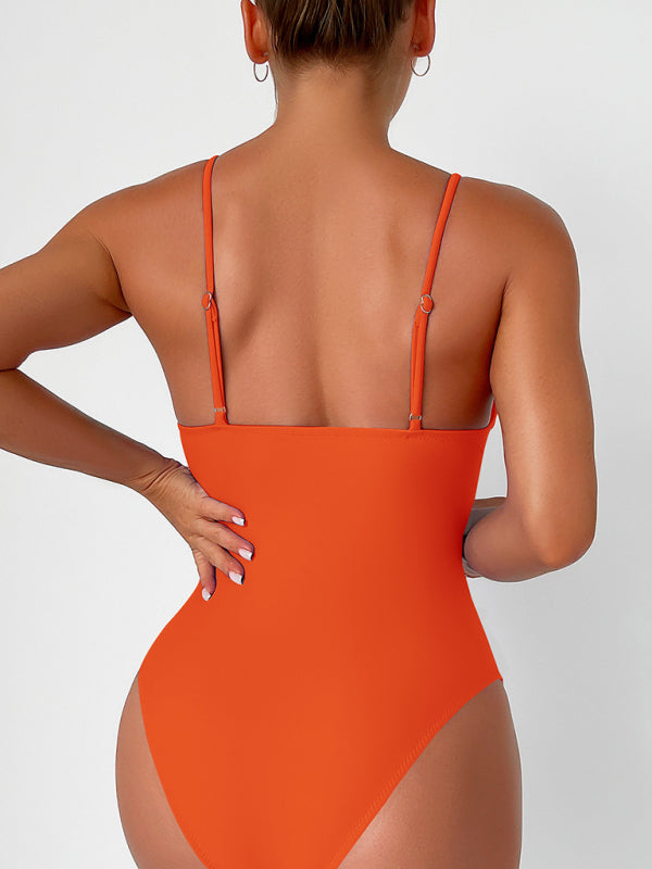 Shaping V-Neck Swimsuit Multiple Colors
