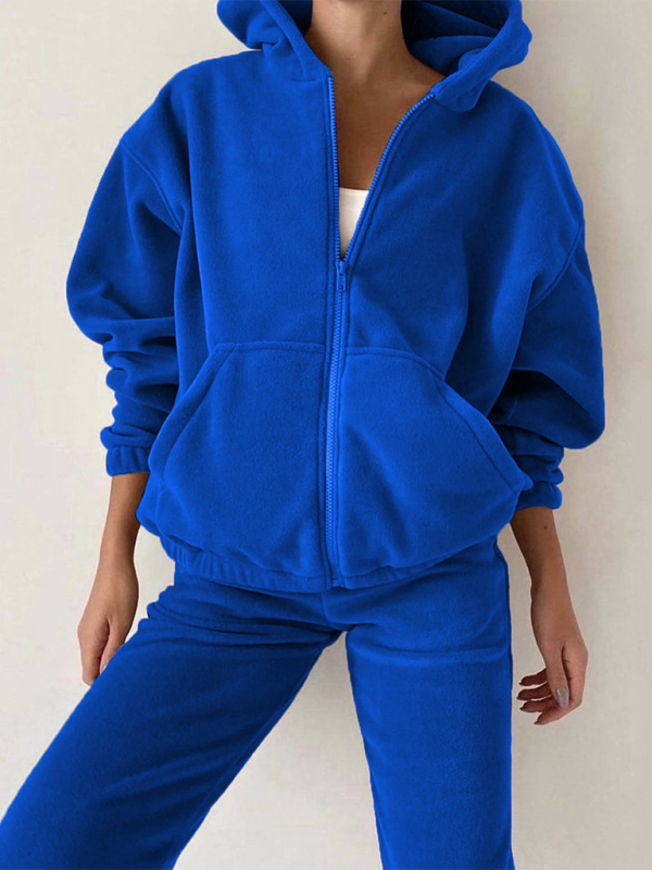 Casual Corduroy Hoodie Tracksuit Set -Fall Edition