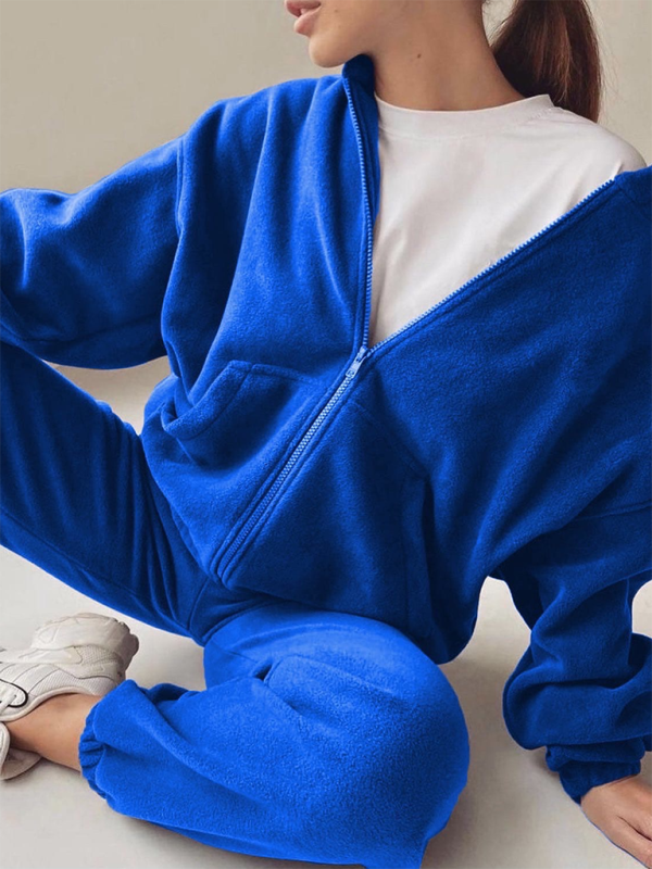 Casual Corduroy Hoodie Tracksuit Set -Fall Edition