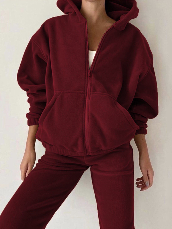 Casual Corduroy Hoodie Tracksuit Set -Fall Edition